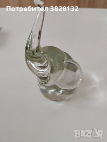 Преспапие стъклен слон, снимка 6 - Антикварни и старинни предмети - 51677410