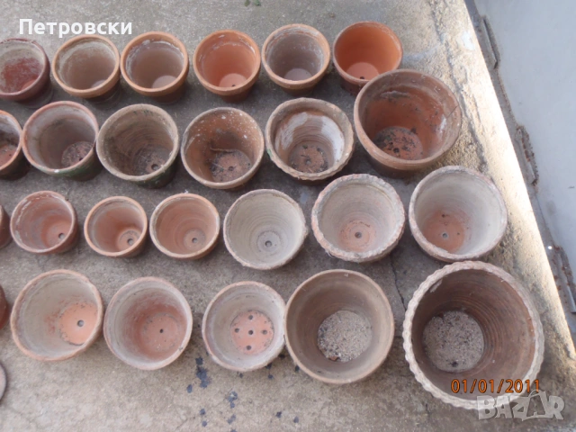 Ретро Керамични саксии за растения всякакви размери, употребявани и чисто нови; поставки за саксии , снимка 7 - Саксии и кашпи - 29813849