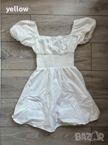 Бяла къса рокля, снимка 1 - Рокли - 46436685