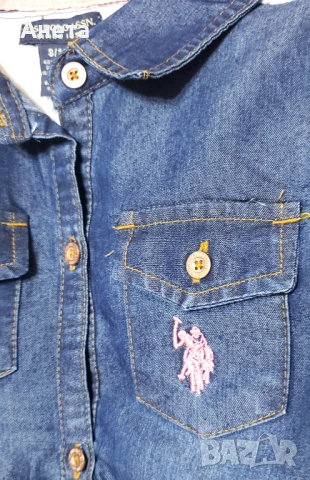 Детска рокличка U.S. POLO ASSN. за момиченце на 8-10 год., снимка 2 - Детски рокли и поли - 50869006