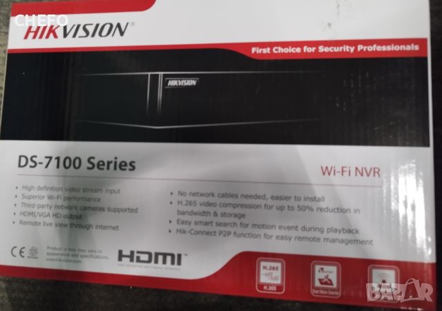 8-канален Mini 1U Wi-Fi NVR, снимка 1 - Комплекти за видеонаблюдение - 45514625