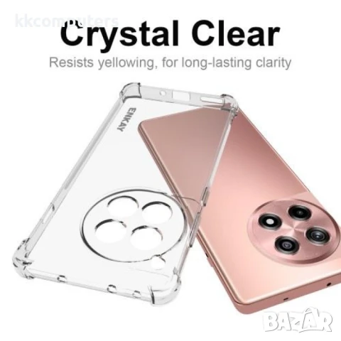 OnePlus Ace 3 5G / 12R 5G Удароустойчив ENKAY Силиконов Калъф и Протектор, снимка 4 - Калъфи, кейсове - 51263128