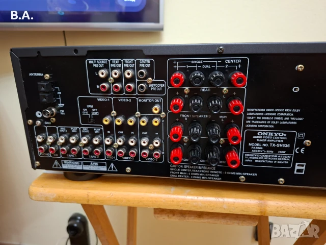 Ресийвър ONKYO TX-SV636, снимка 7 - Ресийвъри, усилватели, смесителни пултове - 51312035