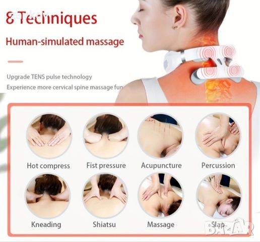 EMS импулсен нагряващ цервикален масажор , снимка 2 - Масажори - 45890625