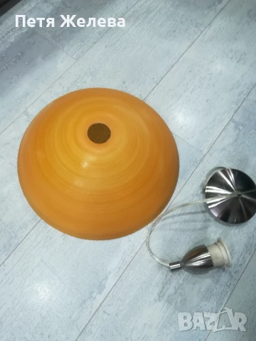 Полилей хром и стъкло , снимка 4 - Полилеи - 50732002