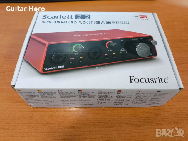 Focusrite Scarlett 2i2 3rd Generation USB Аудио интерфейс, снимка 3 - Други - 53100117