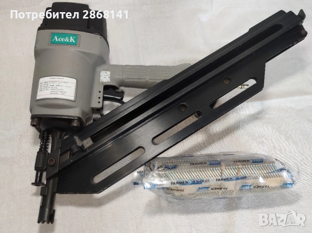 Ace&K Пневматичен такер за пирони 50-90 мм произведен във UK