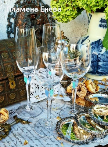 Кристален комплект чаши за двама – NACHTMANN ⚜️🥂, снимка 7 - Чаши - 53173319