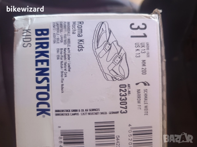 Birkenstock Roma Kids Germany детски сандали 31 номер НОВИ, снимка 6 - Детски сандали и чехли - 51552422