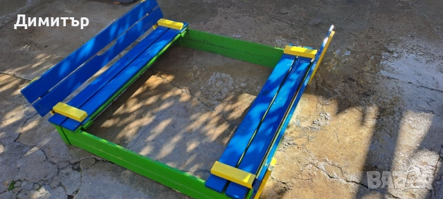 Дървен пясъчник, снимка 2 - Градински мебели, декорация  - 52114866