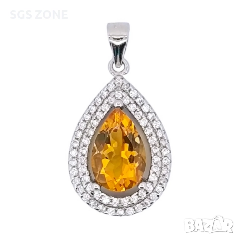 СРЕБЪРНА ВИСУЛКА С ЦИТРИН