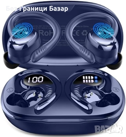 Нови Безжични спортни слушалки Bluetooth 5.4 с дълбок бас и шумопотискане, снимка 1