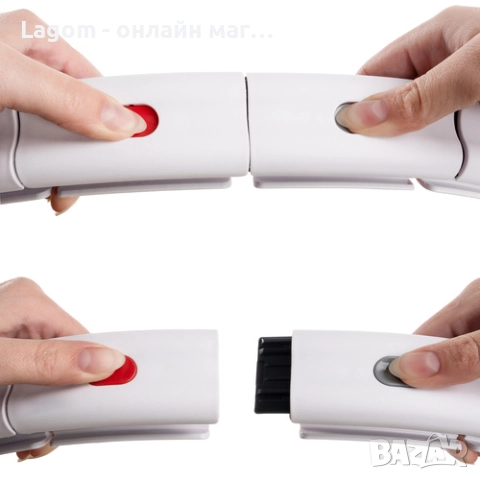 Смарт обръч за отслабване с тежест Trizand с LCD дисплей за изгорени калории, брой завъртания, снимка 8 - Фитнес уреди - 52562627