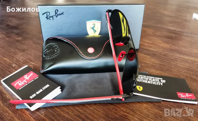  Слънчеви очила RAY-BAN  SCUDERIA FERRARI RB8313-M F0096G, снимка 10 - Слънчеви и диоптрични очила - 50335888