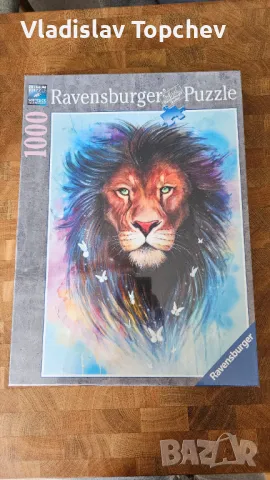 Пъзел ravensburger 1000 piece jigsaw puzzle Majestic Lion, снимка 1 - Пъзели - 46864840