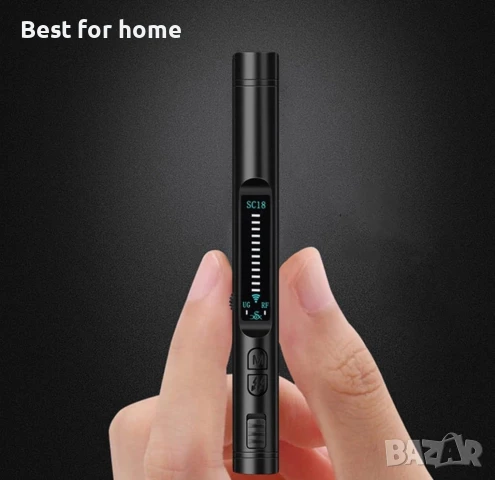 Детектор за скрита камера SC18 Mini Bug, GPS безжичен RF сигнал, аудио GSM детектор  