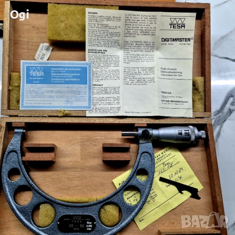 микрометър 125-150mm TESA, снимка 3 - Стругове - 49680364
