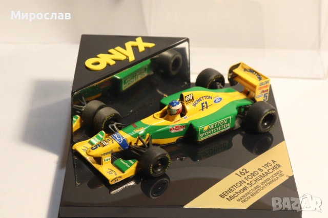 1:43 ONYX BENETTON FORD SCHUMACHER БОЛИД ФОРМУЛА F1, снимка 8 - Колекции - 53445244