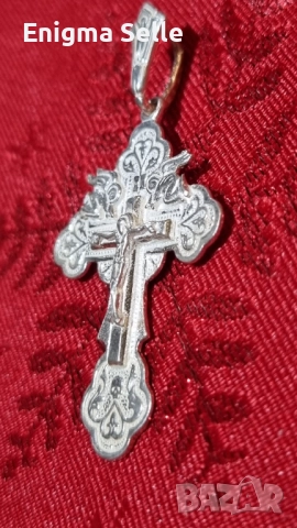 Сребърен кръст 925 , снимка 3 - Колиета, медальони, синджири - 52842002
