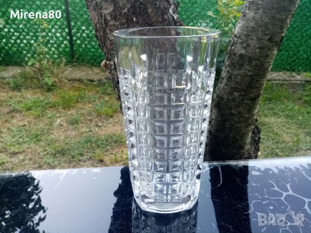 Масивна кристална ваза, снимка 1 - Вази - 46496214