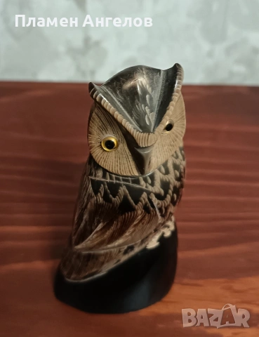 Винтидж фигурка от естествен рог, снимка 9 - Колекции - 53587488