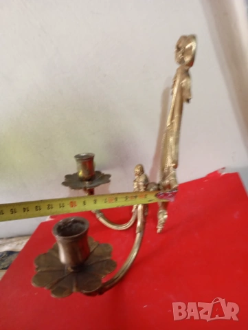 Свещник за стена в стил Наполеон, снимка 4 - Антикварни и старинни предмети - 54041668