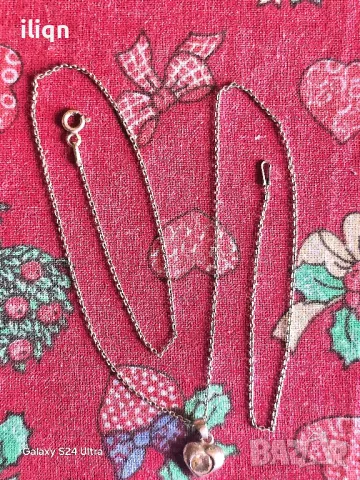 Сребърен синджир с висулка. 45см. Цена 18,99лв. Разгледайте и останалите ми обяви. , снимка 2 - Колиета, медальони, синджири - 50128425