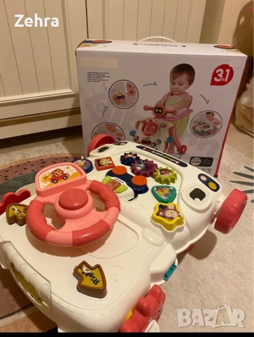 Музикална играчка на колела 3 в 1 Chipolino - Кола, розова, снимка 3 - Музикални играчки - 50604208