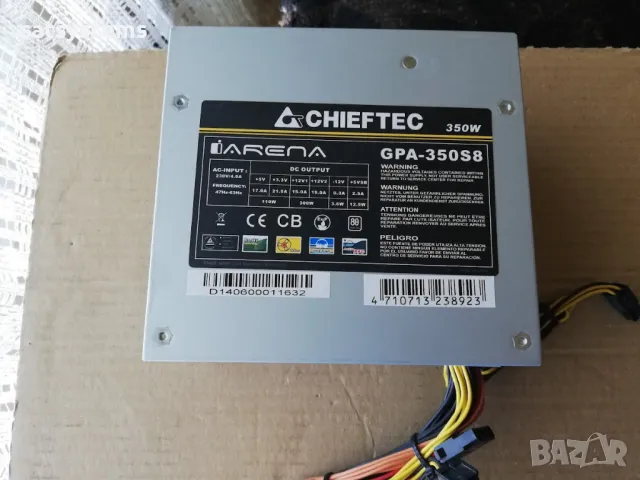 Компютърно захранване 350W Chieftec GPA-350S8 120mm FAN, снимка 2 - Захранвания и кутии - 47954745