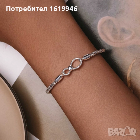 Сребърни гривни за талисмани, снимка 9 - Гривни - 27369702