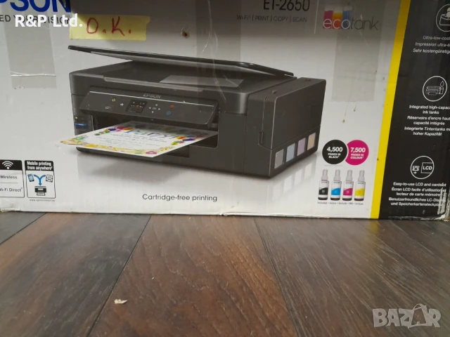 ЧИСТО НОВИ Epson Еcotank 2720,2850,2856 ,4700 , 4810(300лв) 2825 Wi Fi, снимка 6 - Друга електроника - 50890047