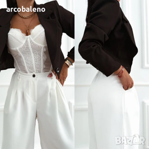 Дамско късо елегантно сако, 6цвята , снимка 14 - Сака - 53124267