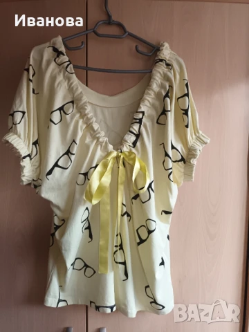 Кокетна и ефектна памучна туника 2ХЛ