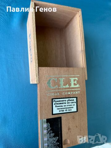 Дървена колекционерска кутия за пури  CLE CIGAR COMPANY, снимка 6 - Други ценни предмети - 45945988
