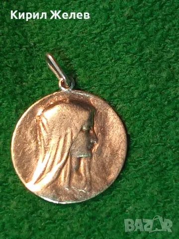 Старинна КАТОЛИЧЕСКА СРЕБЪРНА ИКОНКА МЕДАЛЬОН СРЕБРО ВИСОКА ПРОБА ХУДОЖЕСТВЕНА РЪЧНА ИЗРАБОТКА 44315, снимка 12 - Антикварни и старинни предмети - 50056887