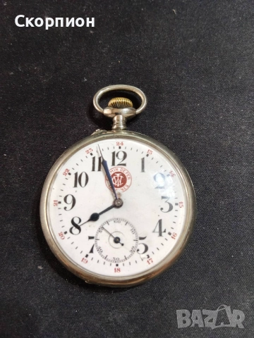 Швейцарски джобен часовник - CHEMIN DEFER TAVANES  ARGENTAN , снимка 17 - Джобни - 48739824