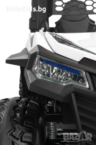 Офроуд акумулаторен автомобил BLAZE, Бял– 4x4, до 35кг., с дистанционно и LED, снимка 8 - Детски велосипеди, триколки и коли - 49976363