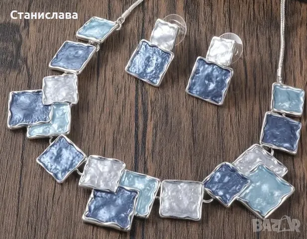 Прекрасен комплект колие с обеци, снимка 3 - Бижутерийни комплекти - 42384137