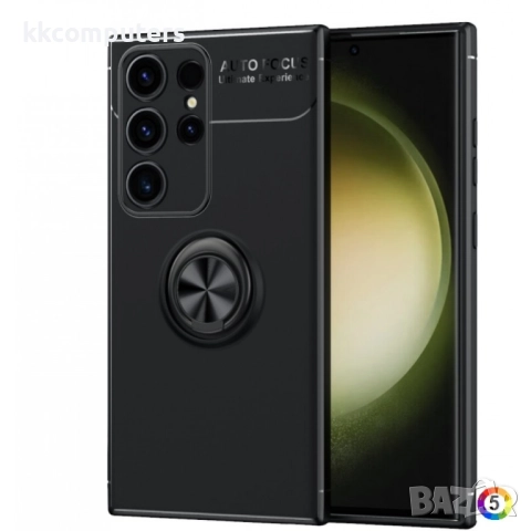 Samsung Galaxy S24 Ultra 5G Удароустойчив Ring Holder Калъф и Протектор