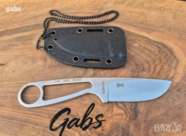 Компактен нож с фиксирано острие ESEE IZULA с кания S35VN, снимка 4 - Ножове - 53536675