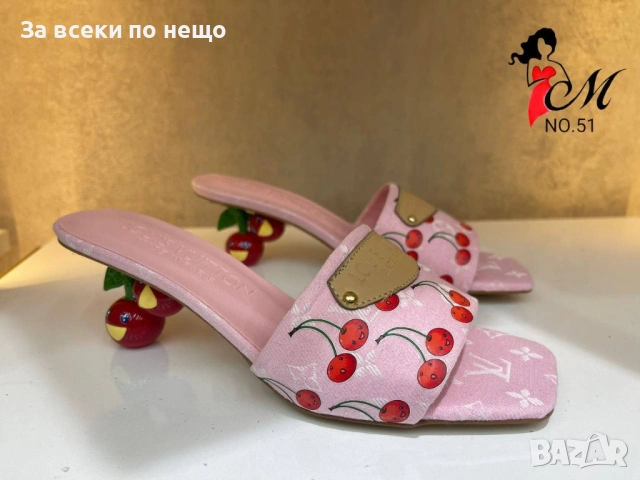 Louis Vuitton🩴👜Coach Дамски Чехли На Ток - Различни Цветове Код SK1131, снимка 2 - Чехли - 53896293