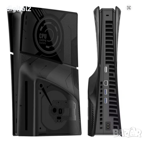 Playstation 5 Slim Disk Edition Панел ,Schematic Black ,Нови 24 м гар., снимка 3 - PlayStation конзоли - 53639191