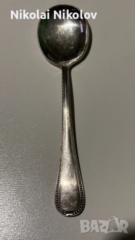 Сребърна лъжица, снимка 3 - Антикварни и старинни предмети - 52100918