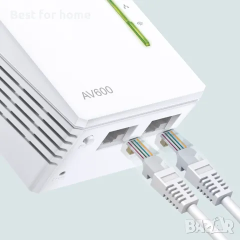 tp- link AV600 Wi-Fi Powerline удължител Starter Kit, снимка 5 - Друга електроника - 46936280