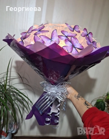 🎁 Stich/Светещи букети – създадени да носят радост и усмивки! 🎂🌈, снимка 11 - Подаръци за рожден ден - 53070878