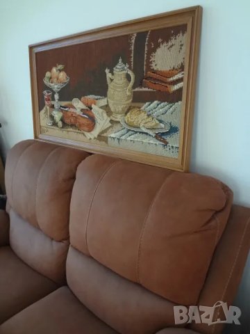 Голям гоблен - ръчна изработка, снимка 5 - Гоблени - 50196748