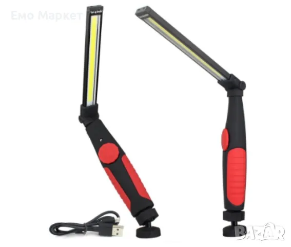 Мощна LED работна акумулаторна лампа, снимка 10 - Други инструменти - 49250449