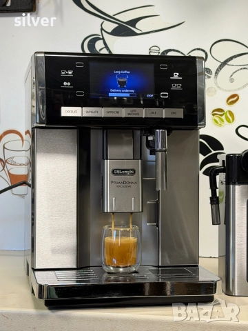 Кафемашина кафе автомат delonghi Primadonna Exclusive с гаранция, снимка 3 - Кафемашини - 52942432