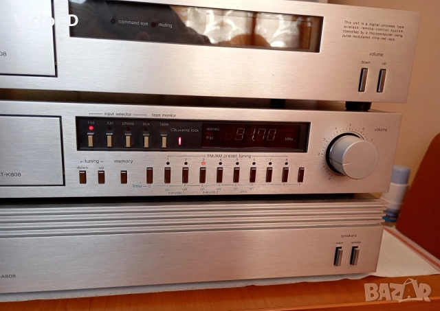 TECHNICS SE-A808 & ST-K808 & SH-R808 с дистанционно, снимка 6 - Ресийвъри, усилватели, смесителни пултове - 52929544