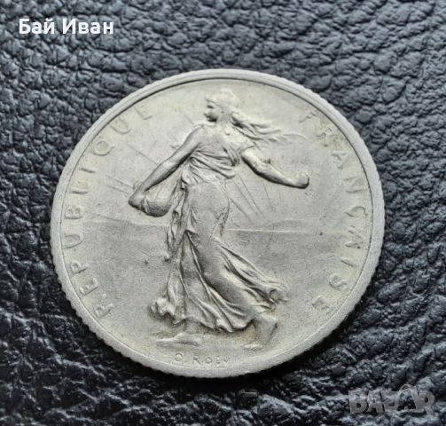 Стара сребърна монета 1 франк 1916 г. Франция- перфектна!, снимка 4 - Нумизматика и бонистика - 45493972